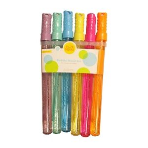 Sun Squad Bubble Wand Set - Multicolor 6 pk